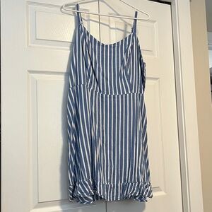 Old Navy Blue and White Checkered Top